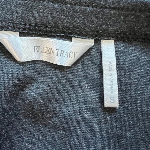 ELLEN TRACY | Charcoal Pencil Skirt with Side Detail - Picture 6 of 7